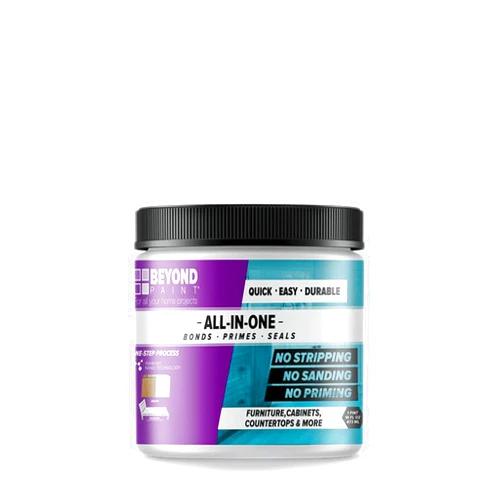 Beyond Paint All-in-One Refinishing Paint, No Sanding, Matte Finish for Cabinets, Countertops, Furniture and Doors, 1 Pint, Soft Gray