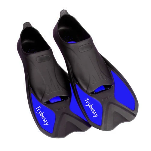 Trybesty Swim Fins,Short Snorkel Fins Travel Size Flippers for Snorkeling Diving Swimming Adult Men Women