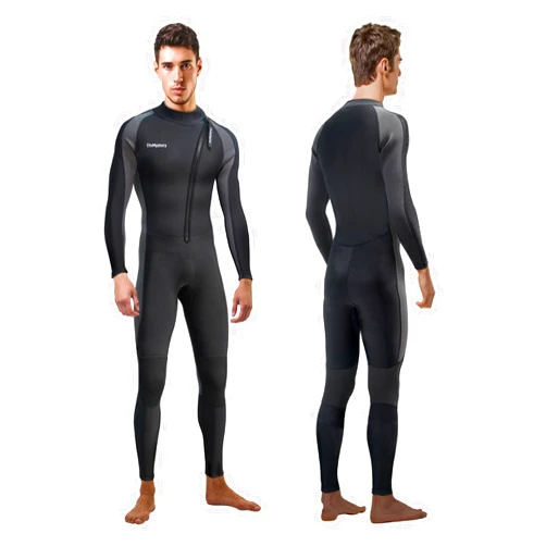 Divmystery Wetsuits for Men Women Chest Back Front Zip- 3/2mm Shorty Full Body Wet Suits for Men Women, Wetsuit in Cold Water for Surfing Diving Snorkeling Kayaking Paddleboarding Water Sports