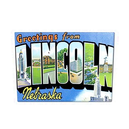 Classical Creations Greetings from Lincoln Nebraska Fridge Magnet