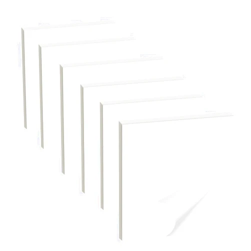 Brencco Pack of 300 Transparent Sticky Notes, Brencco Transparent Sticky Notes 75 x 75 mm, Waterproof and Rewritable for Labelling Office Documents or Books, for Offices/Homes