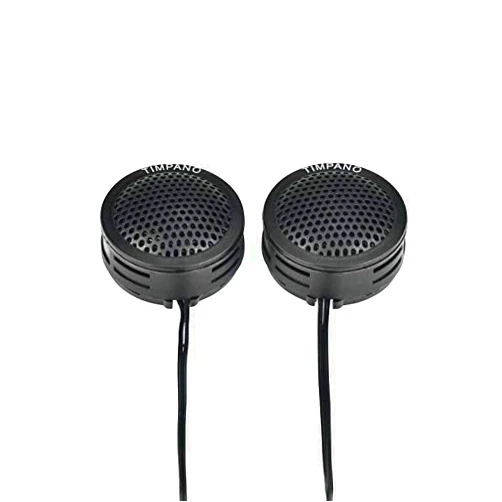 Timpano TPT-ST1 Dome Tweeter, 1 Inch Tweeter Set for Car Audio, Angle or Surface Mount Tweeters, 4 Ohm Soft Dome 150 Watts Max Power Tweeter for Pro Car Audio (Pair)