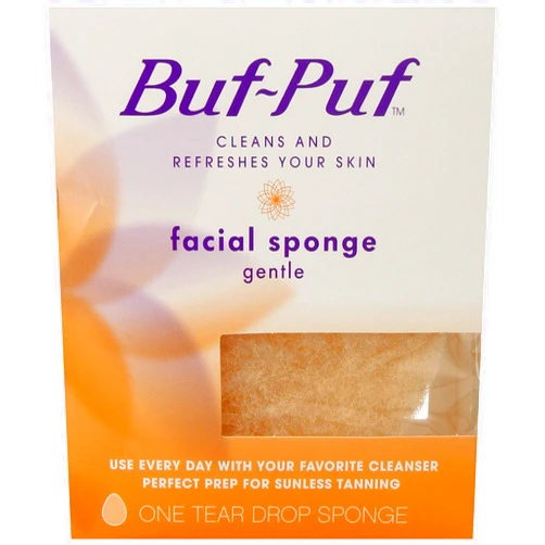 Buf-Puf Reusable All-Purpose Facial Sponge, Gentle (Pack of 6) Gentle Facial 6 Count (Pack of 1)