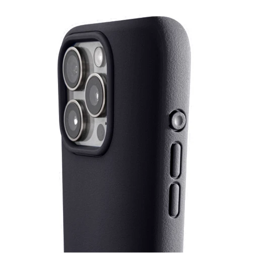 TineeOwl for iPhone 15 Pro Max Magnetic Case - Dune Series, Compatible with MagSafe, TPU, Minimalist, Slim/Thin, Grippy with Microfiber Lining, Rounded Action Button (Almost Black, iPhone 15 Pro Max)