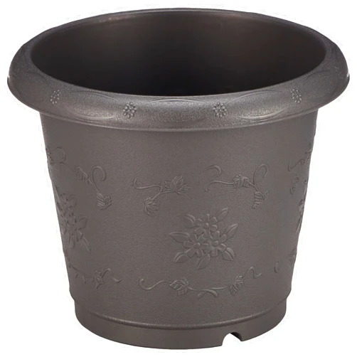 Richell Hanal Round Planter, 38 Type, Dark Gray