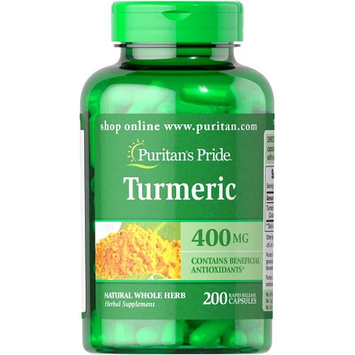 Puritan's Pride Turmeric 400 mg-200 Capsules