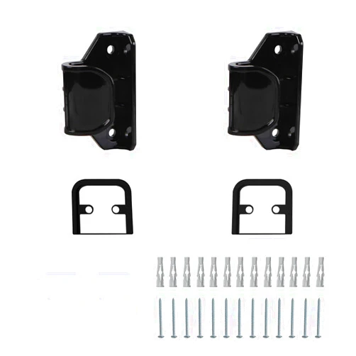Miumoon Retractable Baby Gates Replacement Parts, Retractable Baby Gate Extensions (Including 2 x Latches + 2 x Brackets + 1 Set of Screws) for Miumoon Retractable Gate(Black)