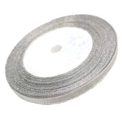 Chenkou Craft Metallic Glitter Ribbon DIY Craft Christmas Wedding Party Appliques Decoration (3/8
