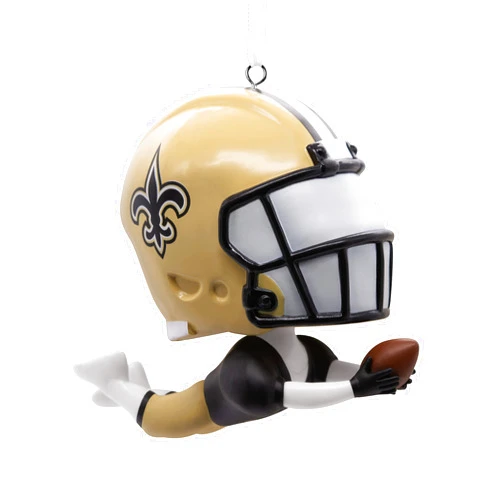 Hallmark NFL New Orleans Saints Bouncing Buddy Christmas Ornament
