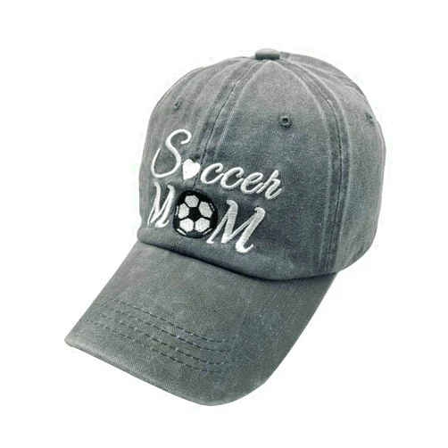 Waldeal Women's Adjustable Embroidered Soccer Mom Hat Washed Baseball Dad Cap