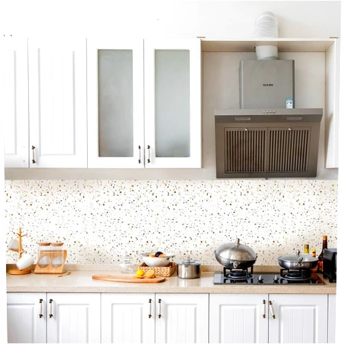Urban Decor MagicWood Peel and Stick Vinyl Wall Panel (Terrazzo) 10 pcs/10sqft