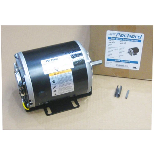8000 Packard Furnace Belt Packard 1/4 Hp 1725Rpm Belt Drive Blower Motor 45014, Silver