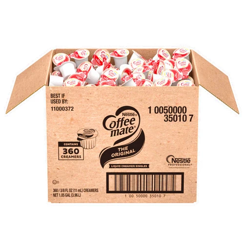 Nestle Coffee mate Coffee Creamer, Original, Liquid Creamer Singles, Non Dairy, No Refrigeration, Box of 360