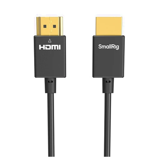 SMALLRIG Ultra Thin HDMI 2.0 Cable 100cm / 3.28Ft (A to A), 4K Super Flexible Slim Cord/Cable, High Speed Supports 3D, 4K@60Hz, Ethernet, ARC Type-A Male to Male for Camera, Monitor, Gimbal - 4794