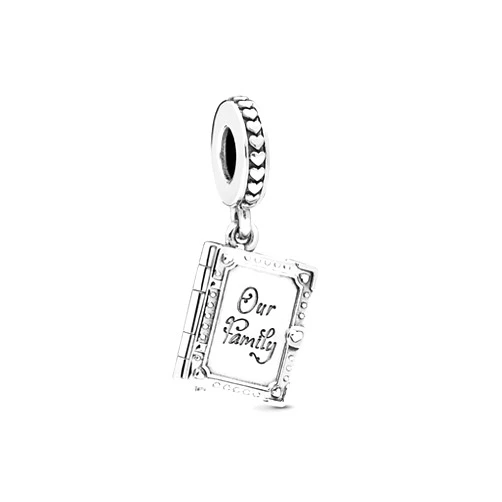 Danfei Pandora 925 Sterling Silver Pendant Diy Fit Pandora Original  Charms Bracelet Sterling Silver Our Family Charm Beads Jewelry Accessory Making Mother Gift