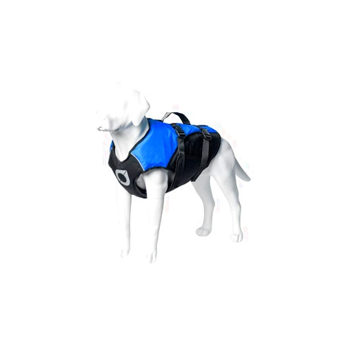 Stunt Puppy Float Doggy Life Jacket, Ergonomic Dog Life Vest for Swimming, Patented Design for Secure Fit, Medium Wide, Blue