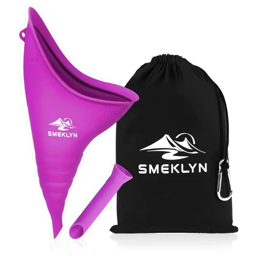 SMEKLYN Female Urination Device Women Pee Funnel Reusable Silicone Urine Cup Female Urinal Post Surgery Pee Standing Up Perfect for Camping Hiking Travel Road Trip Accessories-Plus Size