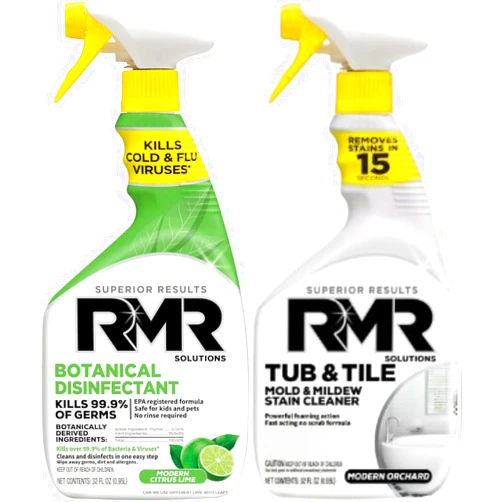 RMR Brands All-Purpose Botanical Based Disinfectant Cleaner and RMR - Tub and Tile Cleaner Bundle