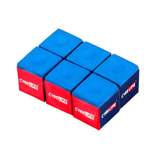 CyeeLife Billiard Chalk 6 Packs Blue,Pool Table Accessories for Table Billiards