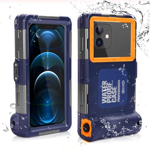 UrbanX Professional [15m/50ft] Swimming Diving Surfing Snorkeling Photo Video Waterproof Protective UnderWater Case for Samsung Galaxy S22 S23 Ultra S24 And all Phones Up to 6.9 Inch LCD with Lanyard
