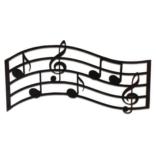 Jetec Music Notes Wall Decor Wooden Musical Wall Art Decoration Vintage Black Treble Clef Hanging Sign for Home Living Room Bedroom Classroom Studio Birthday Party