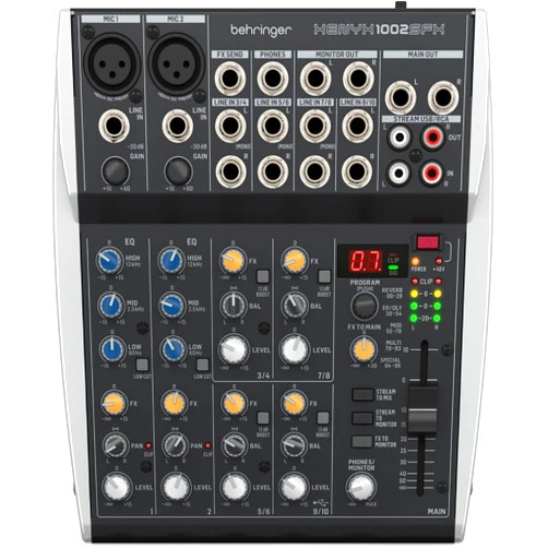 Behringer Xenyx 1002SFX 10-channel Analog Streaming Mixer