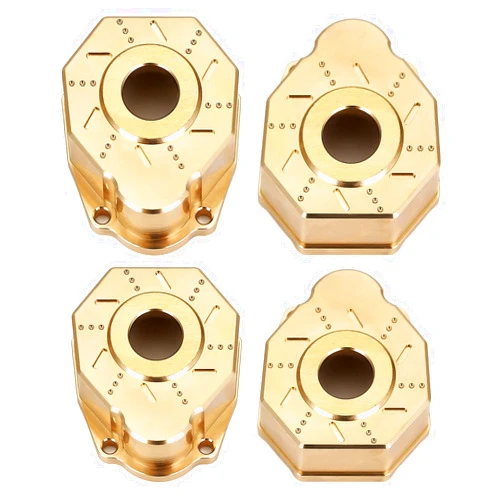 INJORA RC Heavy Brass Counterweight Portal Drive Housing Steering for 1/10 RC Crawler TRX-4,4pcs