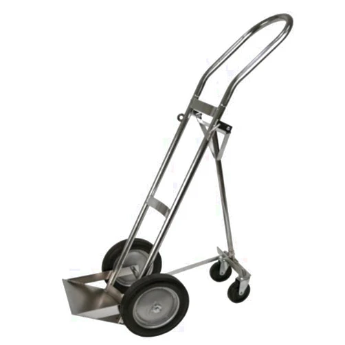 W.T. Farley Inc Large Oxygen Tank Cart Dolly with Retractable, Ball-bearing Wheels