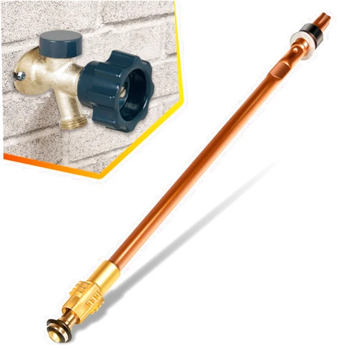 LAIKOU 123-0093 Stem Assembly Replacement for Prier 500 Series Mansfield Style Wall Hydrants, 12-inch Overall Length | 8-inch Sillcock ASFP