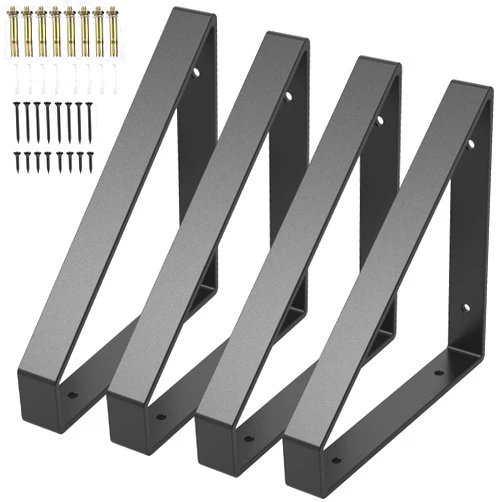 POROHOM 4PCS Heavy Duty Shelf Brackets,8