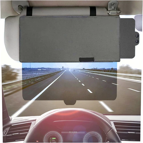 EcoNour Polarized Sun Visor Extender for Car (2 Pack) | Anti-Glare Visor Extension for Sun Blocker | Protects from UV Rays | Sunshade Extender for Automotive Interior Sun Protection Accessories