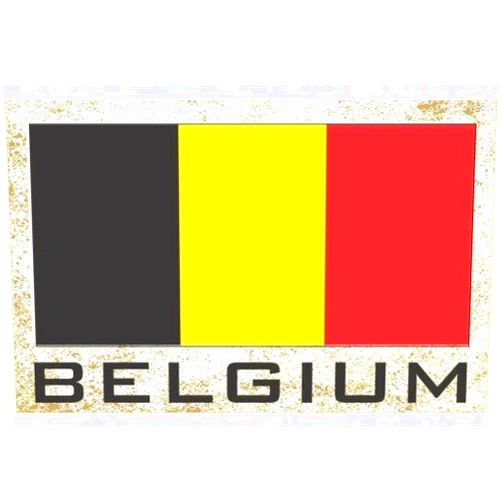 FNG Flag Fridge Magnets Flag Fridge Refrigerator Magnets - Europe Grp 1 (1-Pack, Country: Belgium)