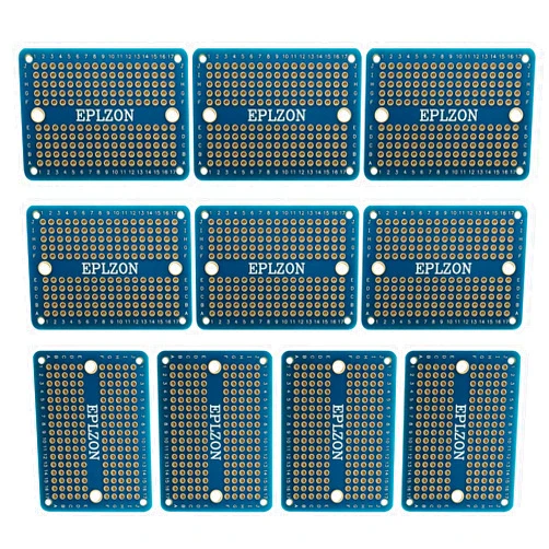 EPLZON Solderable Breadboard Mini PCB Board Gold-Plated Solder Breadboard for DIY Electronics Projects Apply to Soldering Projects 2.0