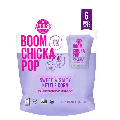 Angie's BOOMCHICKAPOP Boomchickapop, Kettle Corn Sweet Salty 6 Count, 1 Ounce