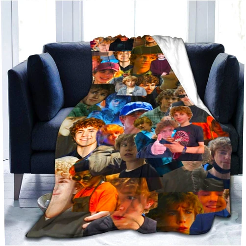 SUNZHI Blanket Walker Actor Scobell Throw Flannel Blankets for Sofa Office Car Camping Yoga Travel Home Decoration Cozy Plush Beach Blanket Gift 40
