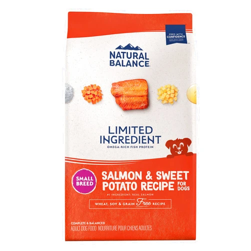 Natural Balance Limited Ingredient Small Breed Adult Grain-Free Dry Dog Food, Salmon & Sweet Potato Recipe, 4 Pound (Pack of 1)