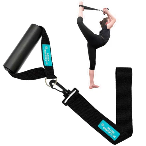 Artan Balance Leg Stretcher Strap with Foam Handle Stabilizer, Professional Flexibility Trainer and Portable Stretching and Gymnastics Equipment for Ballet Dancers, Gymnasts, Cheerleaders and Athletes