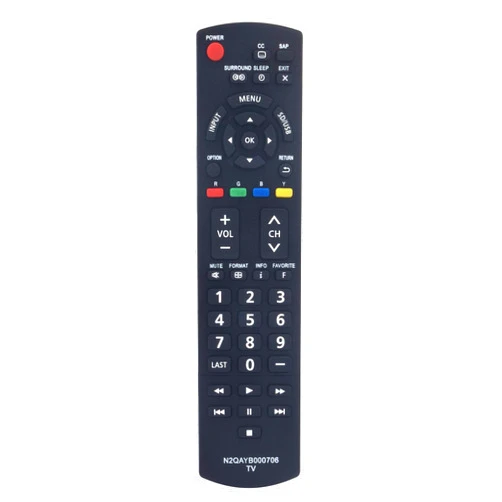 VINABTY N2QAYB000706 Replace Remote Fit for Panasonic Viera TV TC-P50U50 TC-P42X5 TC-P50X5 TC-P60U50 TC-L32X5 TC-L32X5X TCP50U50 TCP42X5 TCP50X5 TCP60U50 TCL32X5 TCL32X5X TC-L24X5