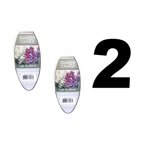 Yankee Candle Lilac Blossoms Fragranced Wax Melts 2 Units (NET WT 2.6 OZ | 75g Each)