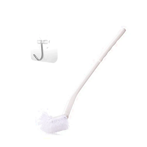 WEYNG Toilet Bowl Brush Plastic Handle Deep Cleaning with Hook