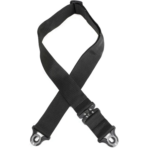 D'Addario Accessories Auto Lock Swivel Guitar Strap - Prevents Twists - Easy to Use Auto Locking Guitar Straps - Uses Existing Guitar Strap Buttons - Polypro - Black