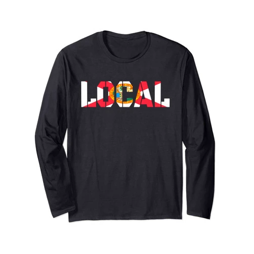 Local Florida Natural Apparel Co Local Florida Flag Lover Graphic Long Sleeve T-Shirt