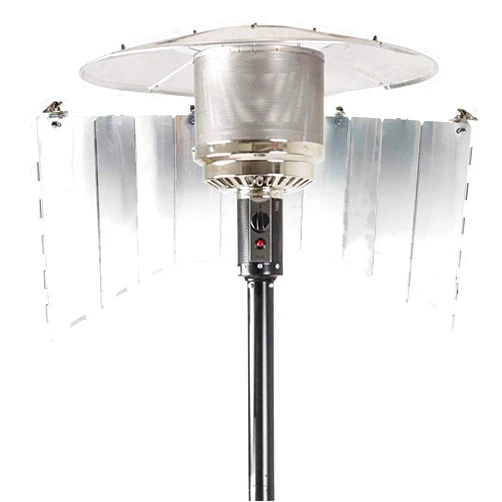Smokitcen Adjustable Heat Focusing Reflector for Round Natural Gas and Propane Patio Heaters