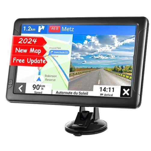 NAVRUF Car GPS Navigation Truck RV, GPS Navigator with 9 inch, 2024 Maps (Free Lifetime Updates), Truck GPS Commercial Drivers, Semi Trucker GPS Navigation System, Custom Truck Routing