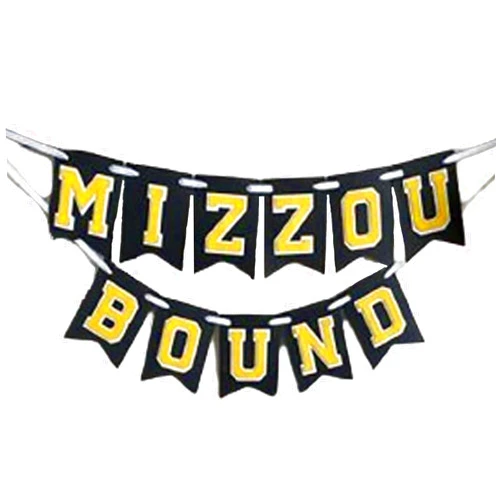 BOELRY Custom College Bound Banner, Personalized Graduation Celebration Garland Class of 2024 School Banner Grad Congrats Decor Hanging Banner Signs Decor for Graduate, Grad Celebration (Star)