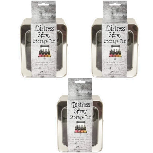 Tim Holtz Distress Spray Storage Tins - Pack of Three Tins