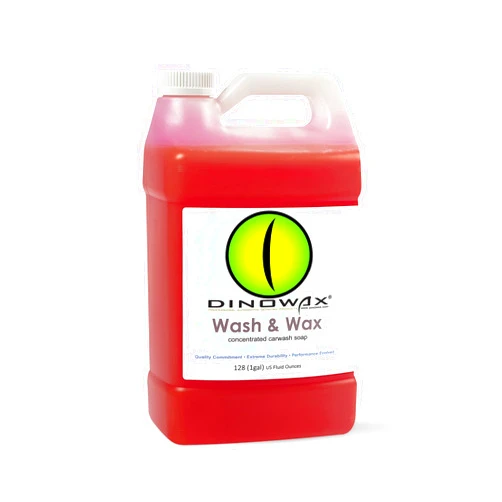 Dinowax - Wash and Wax, Car Wash Concentrate, Car Detailing Shampoo With Ph Balance and 20% Concentration, Clean Collection, Cherry Pie Scent (128 oz)