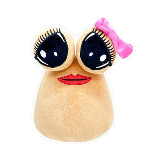 GUUZOGG 8.6 Inch Alien Pou Plush Toy, Soft Stuffed Pou Plushies Toys, Kawaii Plush Alien Pou Stuffed Animal Soft Toys, Hot Game Figure Doll for Fans, Stuffed Pou Figure Doll for Kids Boys Girls Adults