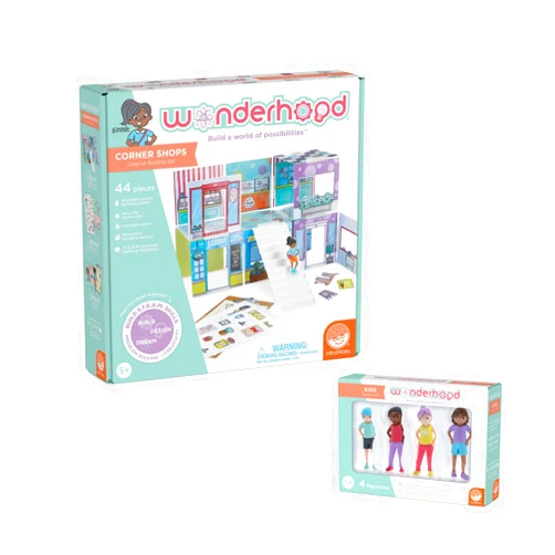 MindWare WONDERHOOD kit: Corner Shops and Character Figures