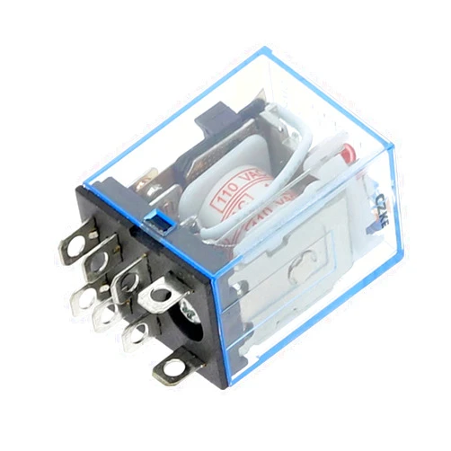 XUEFU 1pcs General Purpose LY2NJ HH62P Electronic Micro Electromagnetic Relay LED Lamp 10A 8 Pins Coil DPDT DC12V 24V AC110V 220V (Size : DC 24V)
